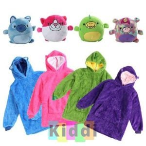 Peluches sweats à capuche 2 en 1