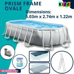 Piscine Prism Frame ovale 5, accesoires inclus